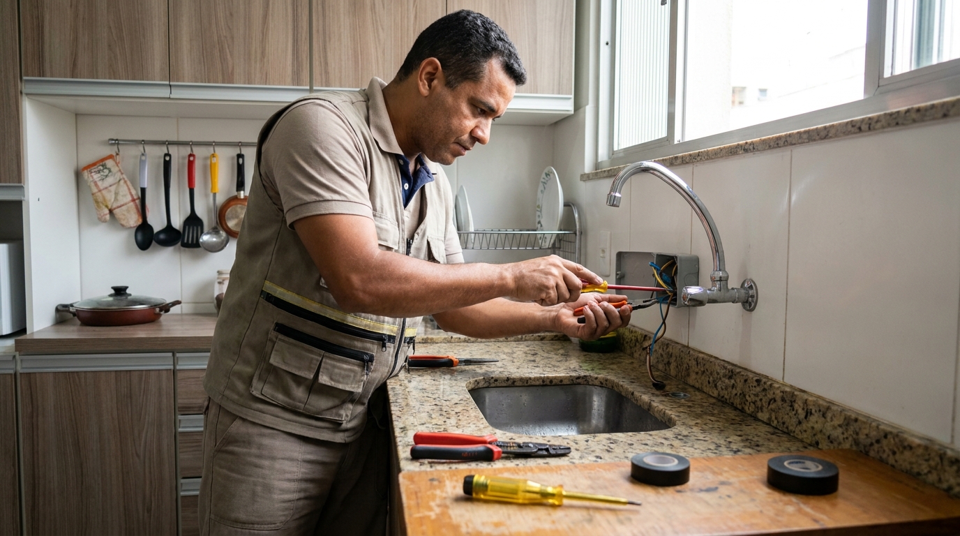 Instalação em Cozinha ou Área Gourmet em Fortaleza‑CE
